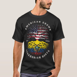 T-shirt Drapeau de l'Equateur aux racines équatoriennes