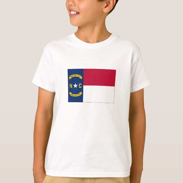 T-shirt Drapeau de l'État de Caroline du Nord (Devant)
