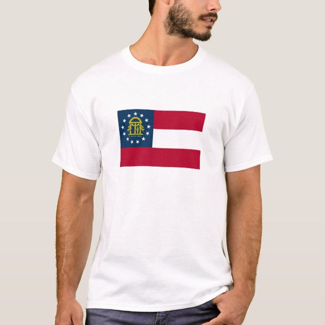 T-shirt Drapeau de l'État de Géorgie (Devant)