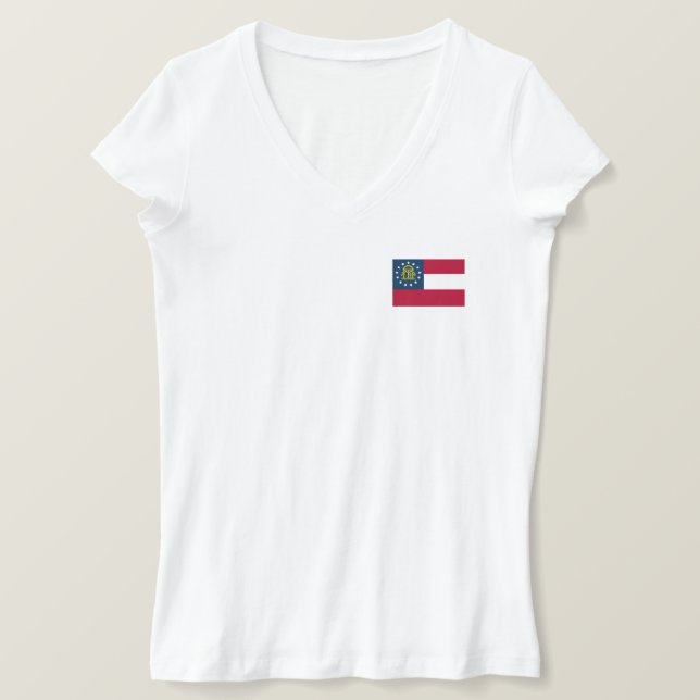 T-shirt Drapeau de l'État de Géorgie (Design devant)