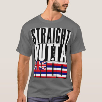 T-shirt Drapeau de l'État de Hilo Hawaii par Hawaii Ne