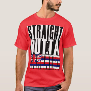 T-shirt Drapeau de l'État de Kainaliu Hawaii par Hawai