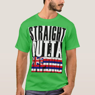 T-shirt Drapeau de l'État de Kapoho Hawaii par Hawaii