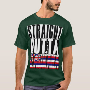 T-shirt Drapeau de l'État de Keaukaha Hawaii par Hawai