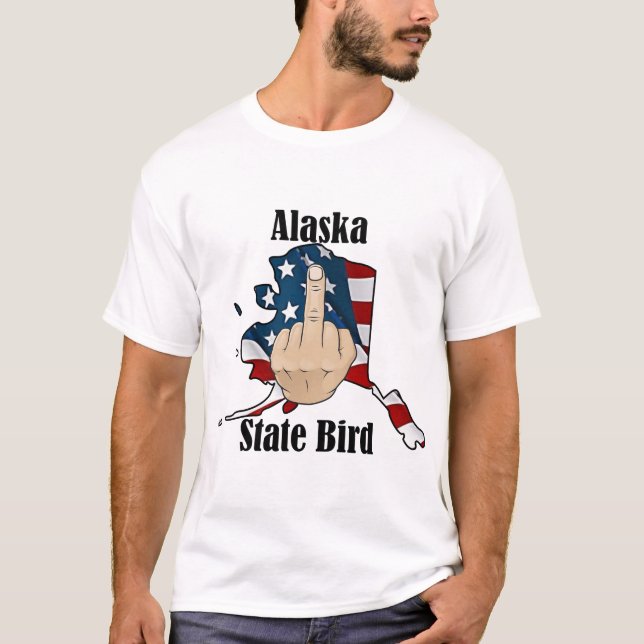T-shirt Drapeau de l'état de l'Alaska (Devant)