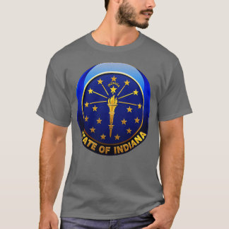 T-shirt Drapeau de l'état de l'Indiana Design