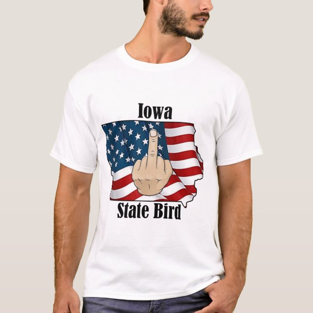 T-shirt Drapeau de l'état de l'Iowa (Devant)