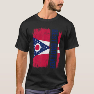 T-shirt Drapeau de l'état de l'Ohio