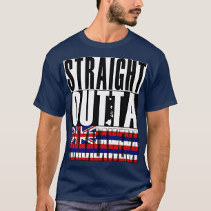 T-shirt Drapeau de l'État de Makalawena Hawaii par Haw