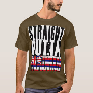 T-shirt Drapeau de l'État de Paauhau Hawaii par Hawaii