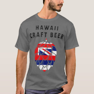 T-shirt Drapeau de l'État d'Hawaii Amateurs de bière Black