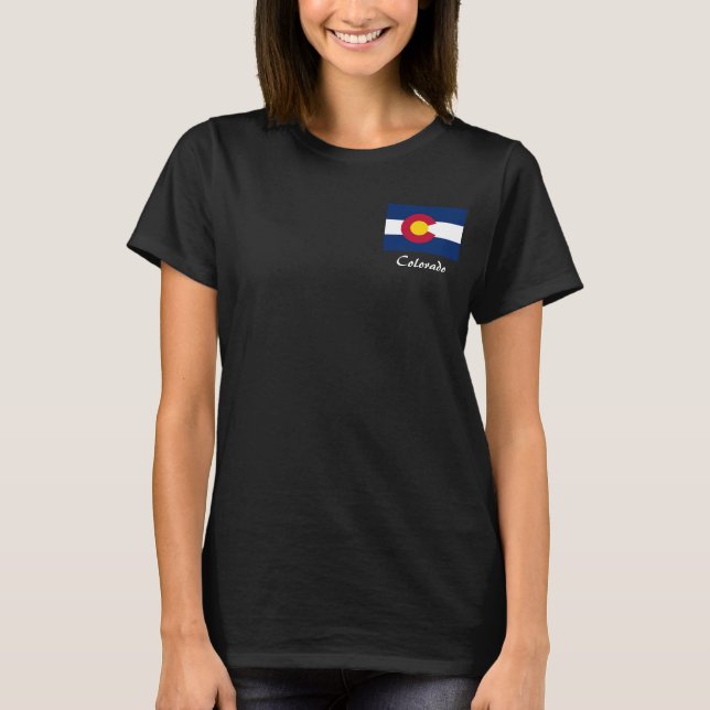 T-shirt Drapeau de l'État du Colorado (Devant)