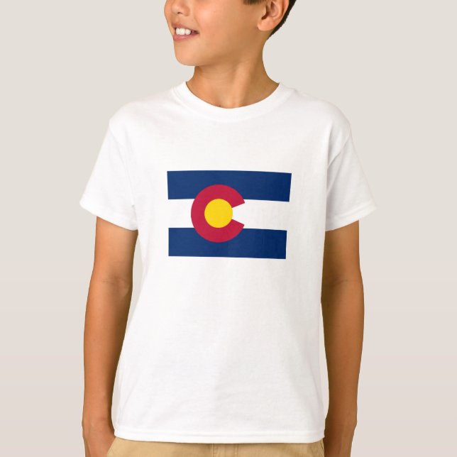 T-shirt Drapeau de l'État du Colorado (Devant)