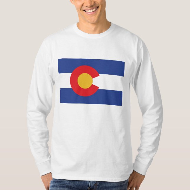 T-shirt Drapeau de l'État du Colorado (Devant)