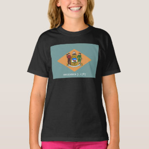 T-shirt Drapeau de l'État du Delaware, The Diamond US Stat