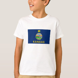 T-shirt Drapeau de l'État du Kansas