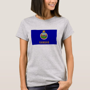 T-shirt Drapeau de l'État du Kansas