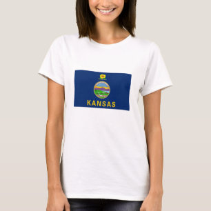 T-shirt Drapeau de l'État du Kansas