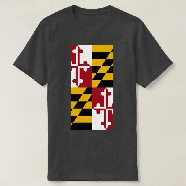 T-shirt Drapeau de l'État du Maryland (Design devant)