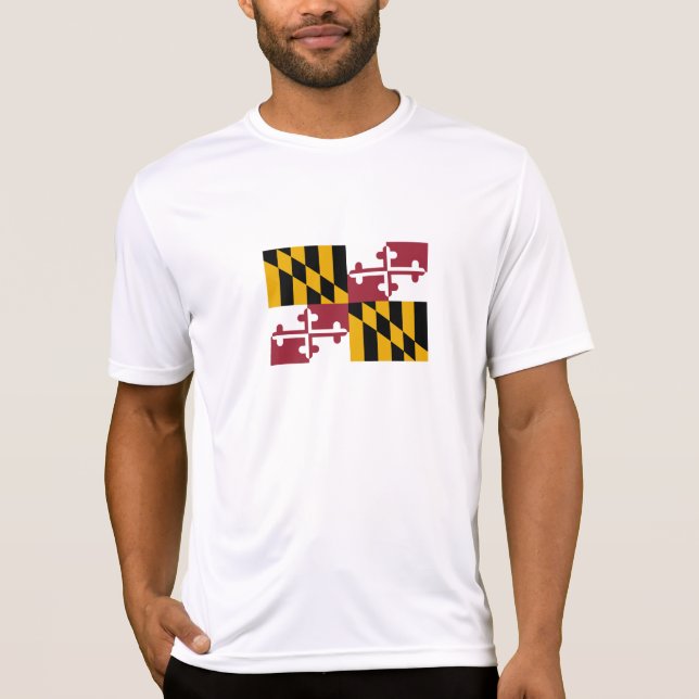 T-shirt Drapeau de l'État du Maryland (Devant)