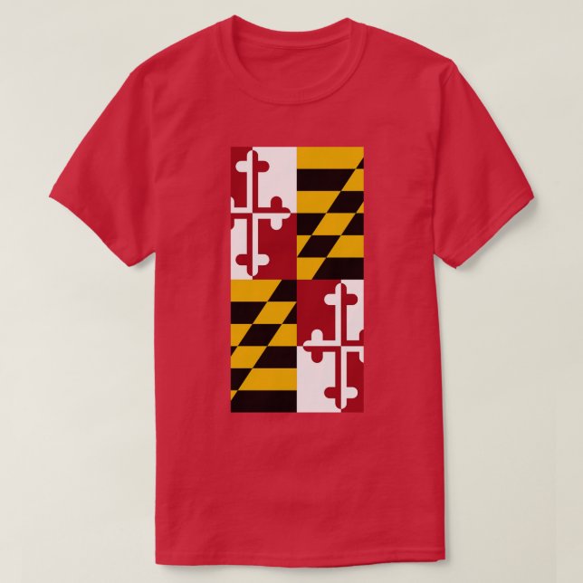 T-shirt Drapeau de l'État du Maryland (Design devant)