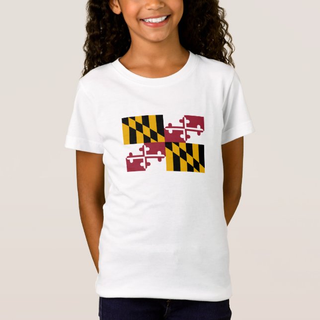T-Shirt Drapeau de l'État du Maryland (Devant)