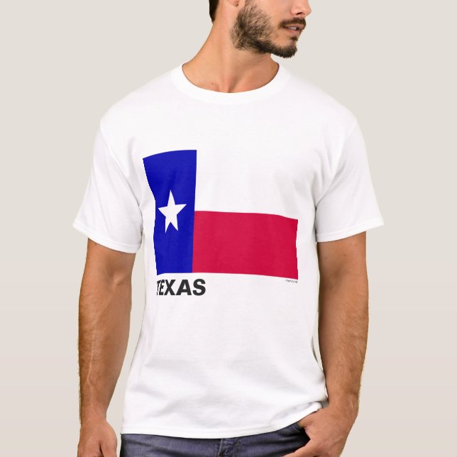 T-shirt Drapeau de l'état du Texas (Devant)