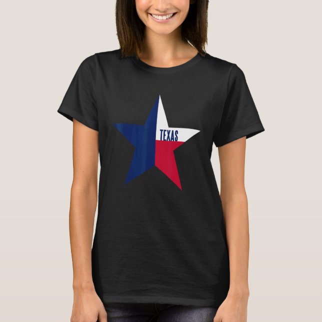 T-shirt Drapeau De L'État Du Texas (Devant)