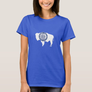 T-shirt Drapeau de l'État du Wyoming