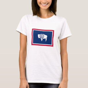 T-shirt Drapeau de l'État du Wyoming