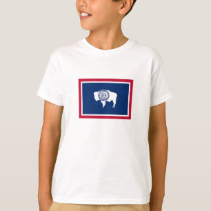 T-shirt Drapeau de l'État du Wyoming