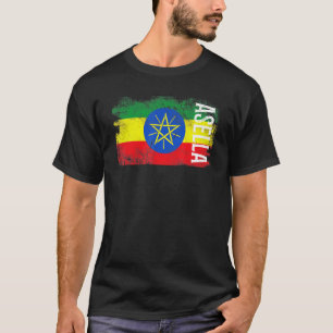 T-shirt Drapeau de l'Éthiopie Asella pour les Éthiopiens H