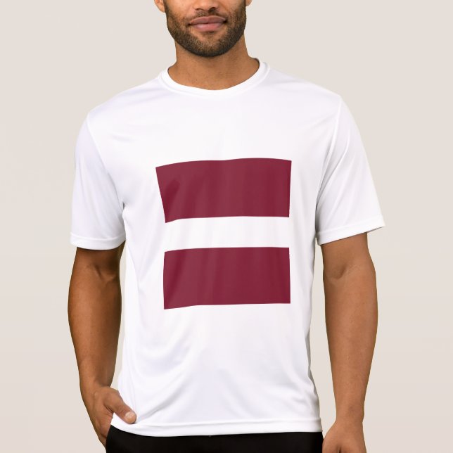 T-shirt Drapeau de Lettonie (Devant)