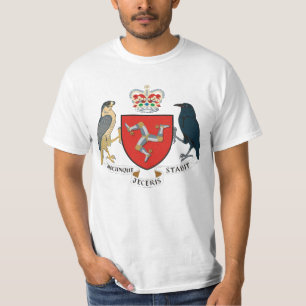 T-shirt Drapeau de l'île de Man - Emblème de Manx - Brat
