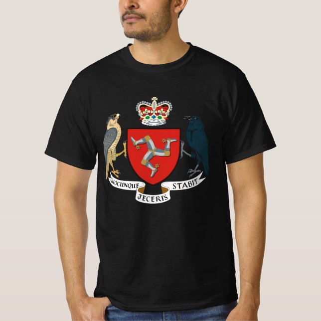 T-shirt Drapeau de l'île de Man - Emblème de Manx - Bratta (Devant)