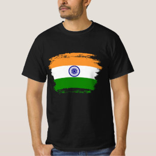 T-shirt Drapeau de l'Inde