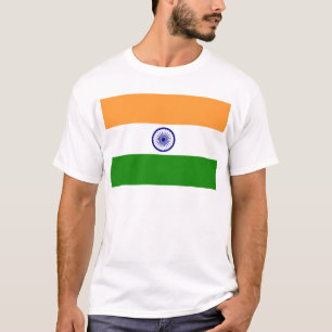 T-shirt Drapeau de l'Inde - तिरंगा - भार