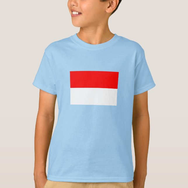 T-shirt Drapeau de l'Indonésie (Devant)