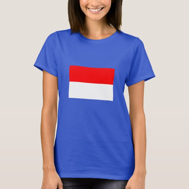 T-shirt Drapeau de l'Indonésie (Devant)