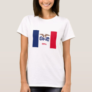 T-shirt Drapeau de l'Iowa