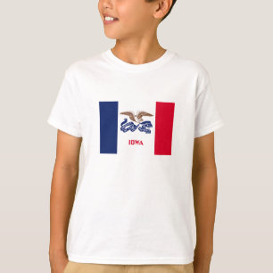 T-shirt Drapeau de l'Iowa