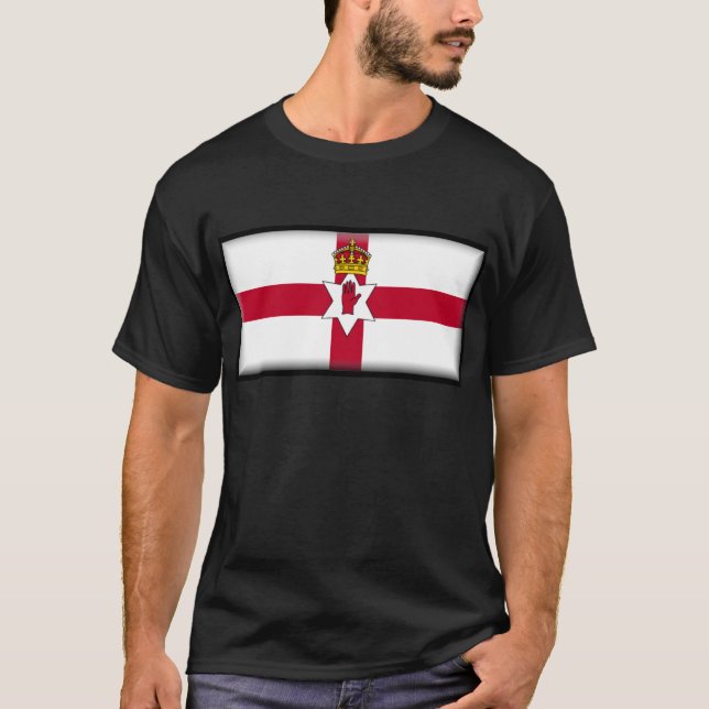 T-shirt Drapeau de l'Irlande du Nord (Ulster) (Devant)
