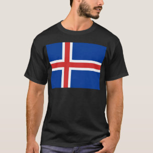 T-shirt Drapeau de l'Islande
