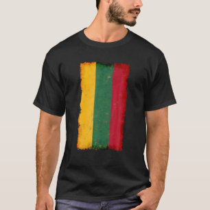 T-shirt Drapeau de Lituanie, Pride Nationale Grunge S