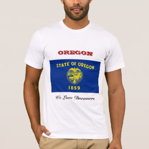 T-shirt Drapeau de l'Oregon