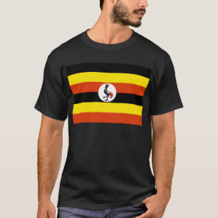 T-shirt Drapeau de l'Ouganda