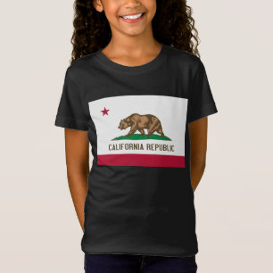 T-Shirt Drapeau de l'ours de la République de Californie :