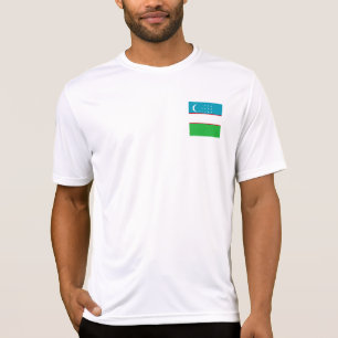 T-shirt Drapeau de l'Ouzbékistan