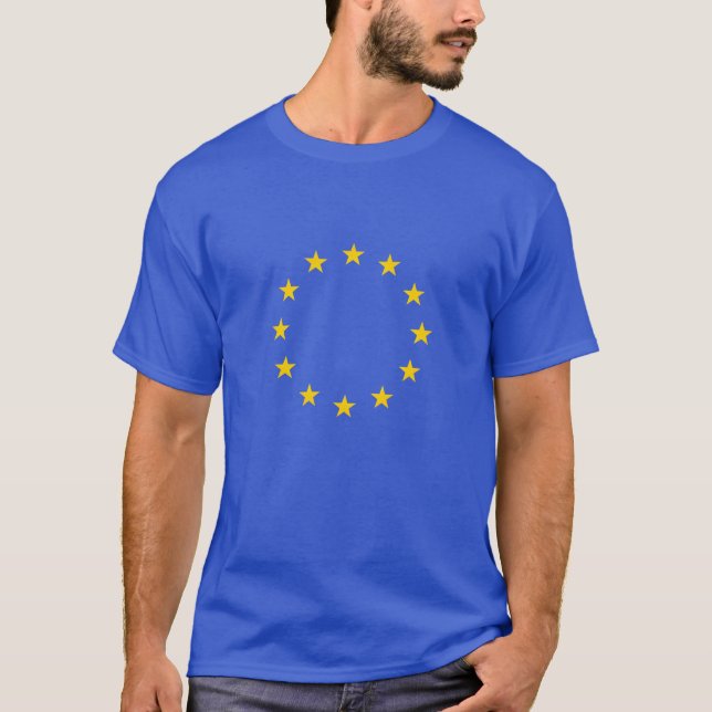 T-shirt Drapeau de l'UE - Soutenir l'Union européenne (Devant)