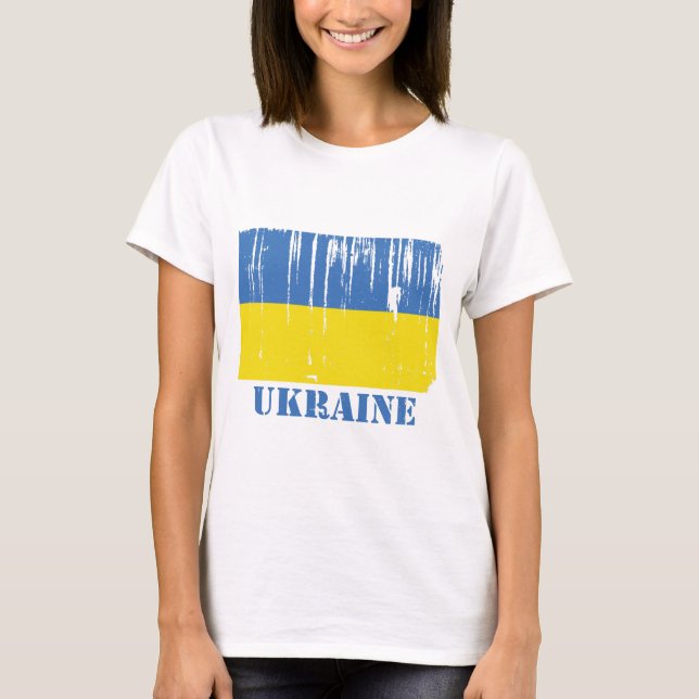 T-shirt Drapeau de l'Ukraine (Devant)